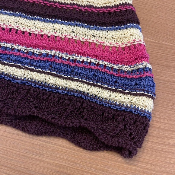 Women's Zara Special Edition Size S Crochet Knit Striped Maxi Dress NWT New - Picture 6 of 10